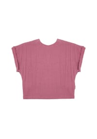 maximo® - GOTS MINI GIRL-Top,  Musselinstoff - cork washed
