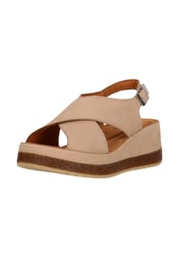 CLARKS® - Sandalen Kassanda mit bequemem geformtem Fußbett - 1245 Sand Nubuck