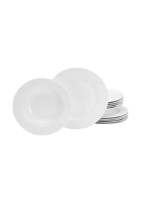 CreaTable Fleur Royal creme weiss, Tafelservice 12-tlg - Fleur Royal - Creme weiss