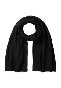 GALERIA - Cashmere-Schal, 40x180 cm, Rippe, für Damen - BLACK KD/C7402A