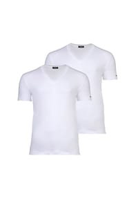 DSQUARED2 - Herren T-Shirts, 2er Pack, V-Neck - TWIN-PACK V-NECK T-SHIRT, Cotton Stretch - Schwarz