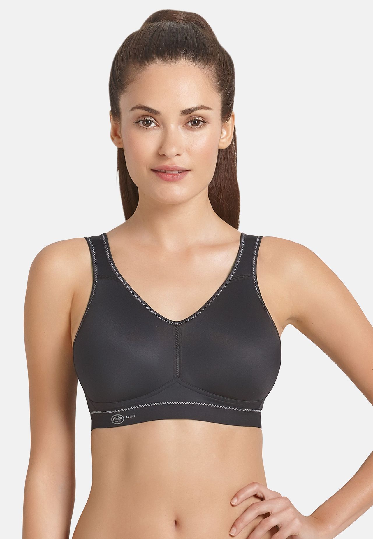 Anita Light & Firm Sport-Bh, Atmungsaktiv, Unterbrustband, FüR Damen, Schwarz, 85G