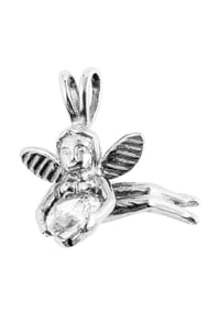 Adelia's Bold Style - Anhänger – Anhänger aus Edelstahl mit Zirkonia - silber