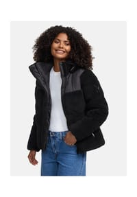 MARIKOO® - Kapuzenplüschjacke Kaguraa 16 - Aubergine