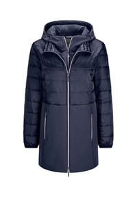 GOLDNER - Steppmantel mit Softshell-Einsatz - khaki