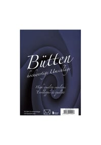 Rössler - Briefumschläge "Bütten", DIN C6, Seidenfutter, 25 Stück - weiß