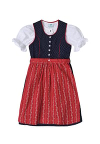 Isar Trachten - Dirndl, Knopfleiste, für Kinder - DK. BLUE