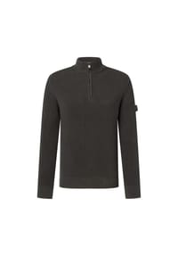 JOOP! JEANS - Herren Strickpullover - Henrios, Grobstrick, Baumwolle, Half-Zipkragen, Bündchen, einfarbig - Dunkelblau