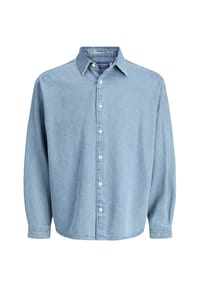 ORIGINALS by JACK & JONES - Jeanshemd "Jorno", Langarm, Kent-Kragen, für Herren - 175852 LIGHT BLUE