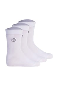 TOM TAILOR - Unisex Kinder Socken, 3er Pack - Strümpfe, Baumwolle, Logo, einfarbig - Blau