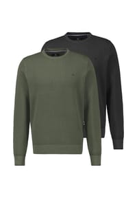 LERROS - Pullover 2er Pack Basic - Schwarz