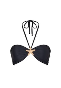 MODA MINX - Bikini-Top Starfish mit tollen Stern-Elementen - Black