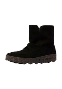 ASPORTUGUESAS - Veloursleder Stiefelette CUFF - Schwarz