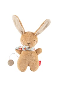 sigikid® - Spieluhr Hase braun Farmhouse Family ,  für Babys und Kinder - blau