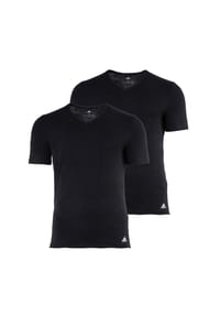 adidas Herren T-Shirt, 2er Pack - Active Flex Cotton, V-Ausschnitt, uni Bild 1