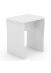 VCM. - Holz Sitzhocker Würfel | Fußablage mit den Maßen H. 45 x B. 40 x T. 30 cm | Beistelltisch Esal - Anthrazit / Honig-Eiche