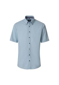 CASAMODA - Herren Freizeithemd Kurzarm Print Casual Fit - Blau