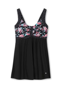 sheego - Badekleid - schwarz-bedruckt