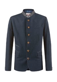 STOCKERPOINT - Trachtenjacke "Titus", Stehkragen, für Herren - GRAU/BLAU
