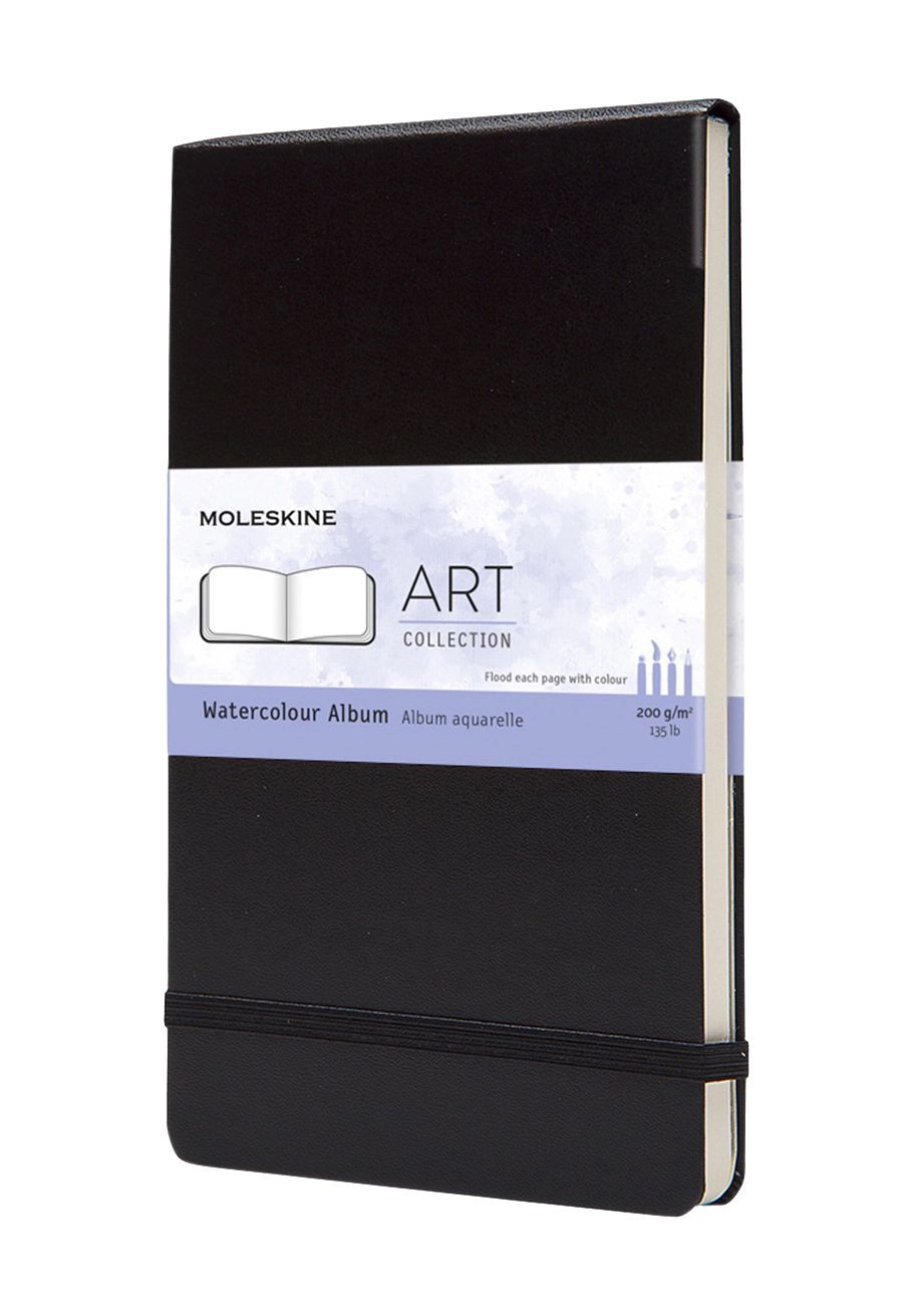 Moleskine Germany Gmbh Schwarz Moleskine Aquarellalbum L/A5 200G-Aquarellpapier Hard Cover - Image 2