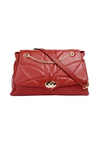 Cluty - Umhängetasche Echt Leder, Made In Italy - cognac