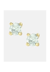VANLERÉ - Ohrstecker, mit Blautopas, 375 Gelbgold - gold