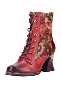 LAURA VITA® - Leder/Textil Stiefelette - Rot