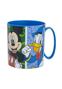 Disney - Disney Mickey Mouse Becher Mikrowellengeeigneter Kunststoffbecher 390? - Blau 9x8x11cm