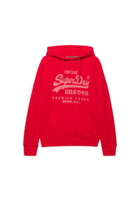 Superdry. - Herren Hoodie - Vintage Logo Classic Hoodie, Kapuze, Print, Baumwollmix - Dunkelblau
