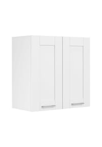VCM. - Küchenschrank hängend | Maße ca. H. 60 x B. 60 x T. 31 cm | Hängeschrank mit Drehtür und zwei Fächern im Landhaus Stil | Küchenmöbel - Colura - Weiß