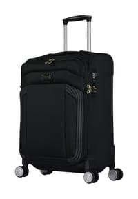 eminent - MERCURY II 4-Doppelrollen-Trolley, Weichgepäck, Kreuzspanngurte, Reißverschlussfach, TSA-Schloss - BLACK