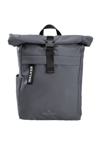 WALKER CLASSIC - Roll-Top-Rucksack, Steckfach, Laptopfach - ASPHALT GREY