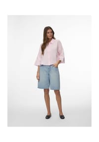 VERO MODA® - Hemdbluse Natali, 3/4-Arm, für Damen - 175598 SNOW WHITE