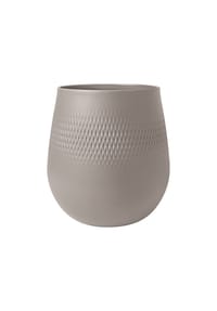 Villeroy & Boch Vase Carré groß Manufacture Collier taupe - Manufacture Collier taupe - taupe