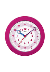 Atlanta by PARAGON - Kinder-Wanduhr ohne Ticken - 4481/17 (rosa) - Rosa