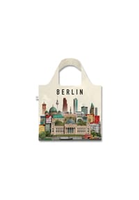 Martin Schwartz - Totebag Berlin, faltbare Tragetasche mit Städtemotiv, Polyester, 46 x 46 cm - mehrfarbig