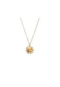 LES REINES - Solenne – Lange Minimalistische Halskette, 24K vergoldet - Gold