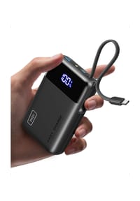 MANIKE - Kompakte 20000 mAh Powerbank mit 45W Schnellladefunktion & USB-C, flugzeugtauglicher externer Akku - schwarz