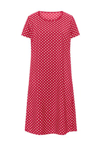 SIEH AN! - Kleid - marine-weiß-getupft