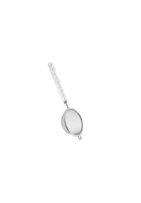 ALMINA® - Teesieb aus hochwertigem Edelstahl 20 cm für den täglichen Gebrauch - Weiß - Weiß 20 x 7 cm