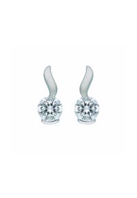 Adelia's - Adelia's Damen Ohrstecker Ohrringe 925 Silber mit Zirkonia – Silberohrringe - silber