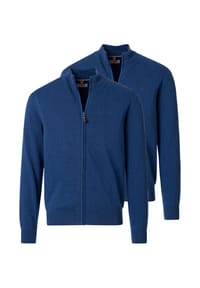 redmond - Strickjacke 2er Pack Basic - Schwarz