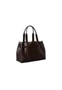 Calvin Klein BUCKLE - Shopper, Kunstleder, für Damen - BAL  BROWN