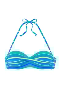s.Oliver - Fun Bandeau-Bikini-Oberteil, wattiert, für Damen - TURQUOISE PR