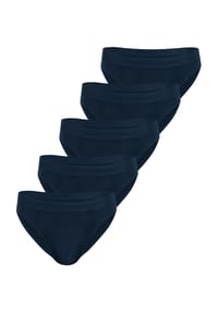 normani® - 5 Slips aus Bio-Baumwolle Sliwen - Dunkelblau