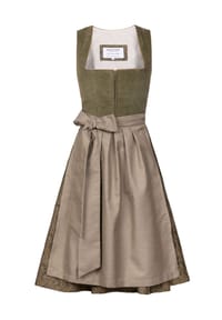 EDELNICE - Midi Dirndl Emilia Grün Cord - grün