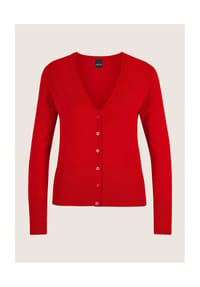 MADELEINE - Eleganter Viskose-Cardigan mit Knopfleiste - aprikose
