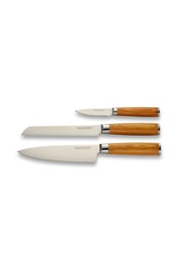 ECHTWERK® - Damastmesser Set 3-tlg - Silber