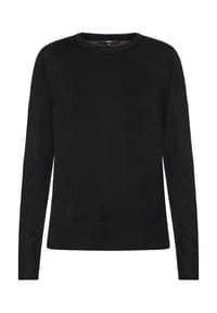zero - Feinstrickpullover mit Stehkragen - Black Beauty