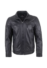 redpoint - Herren Lederjacke Neuseeländisches Lammnappa navy/anthra - navy/ anthra